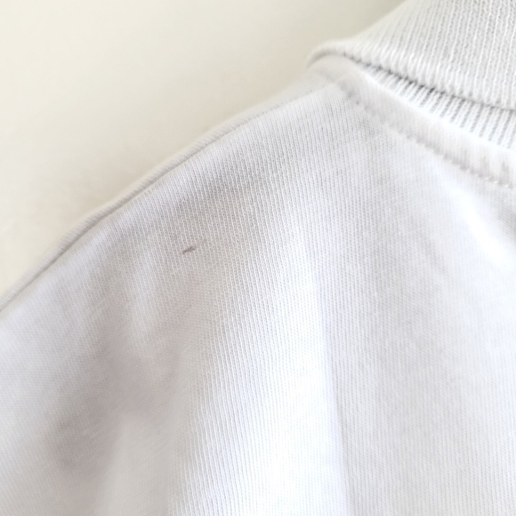 New Zara Embroidered "NASA" Short Sleeve White Polo Shirt NWT Size Large - Picture 14 of 14